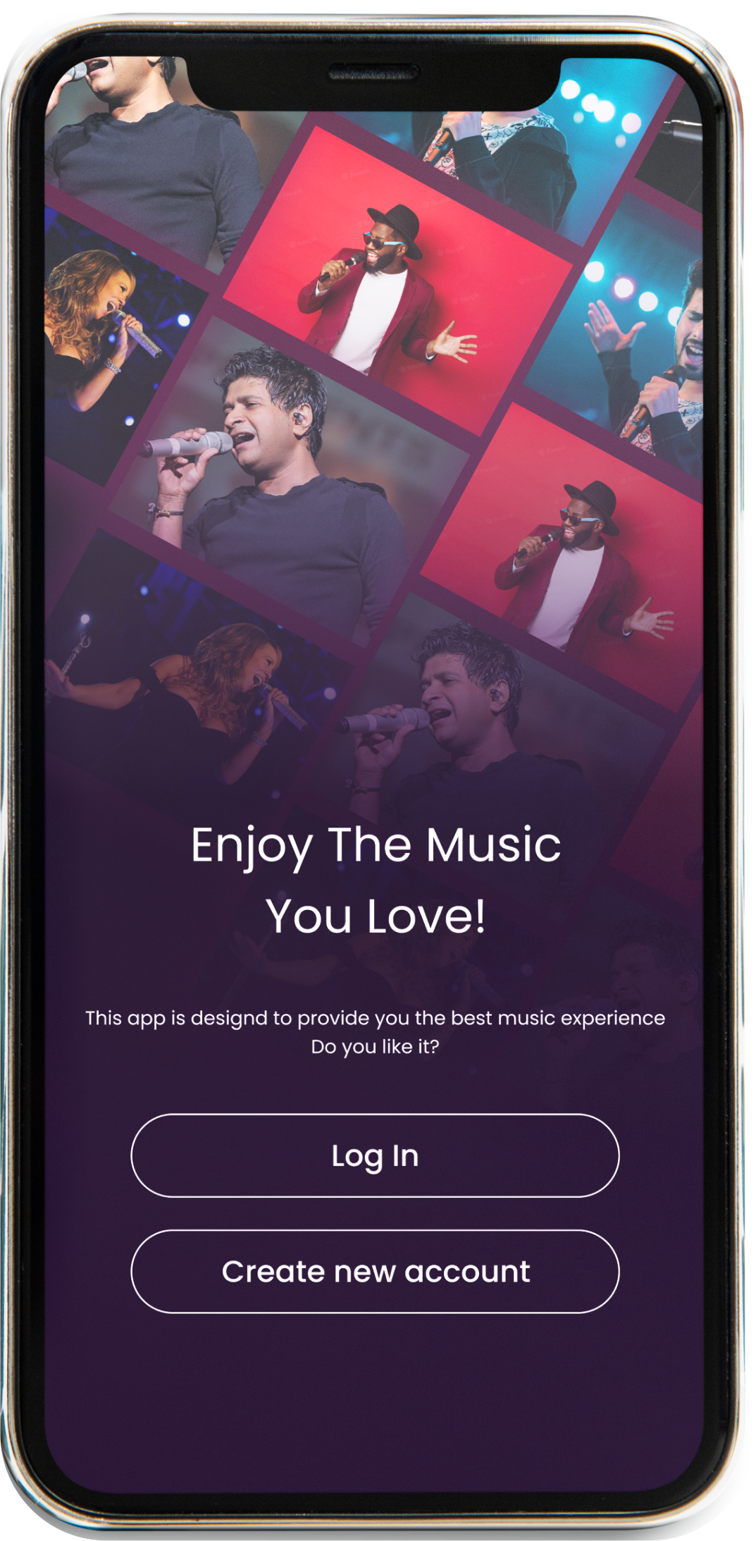 Title - Login screen