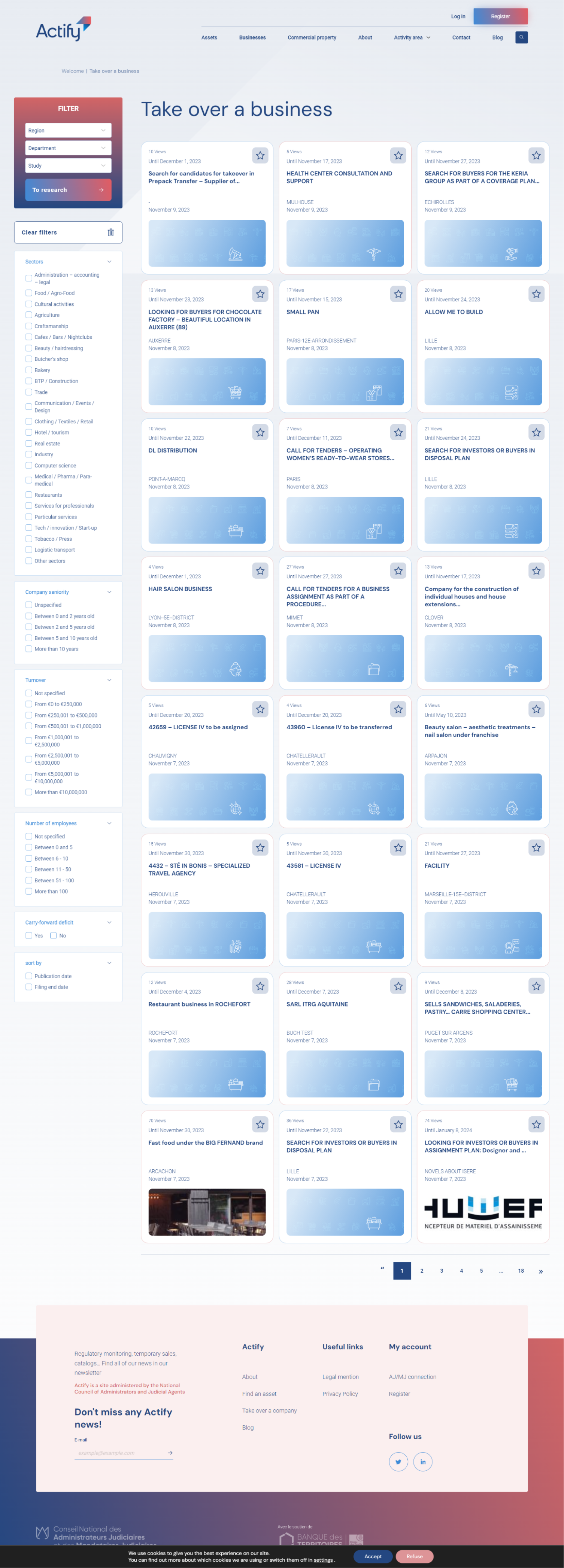 PDP - Businesses Listing