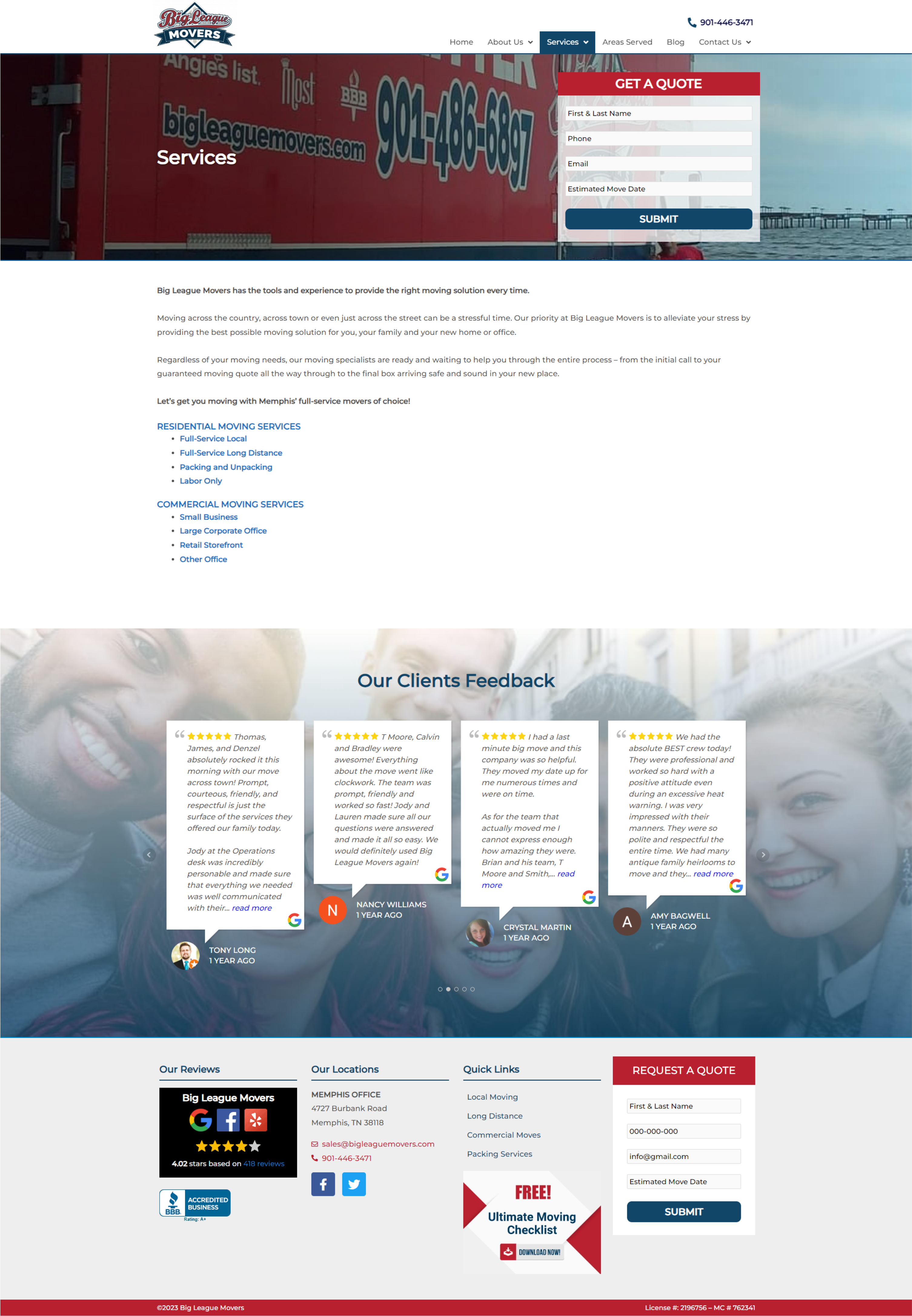 PDP - Services Page