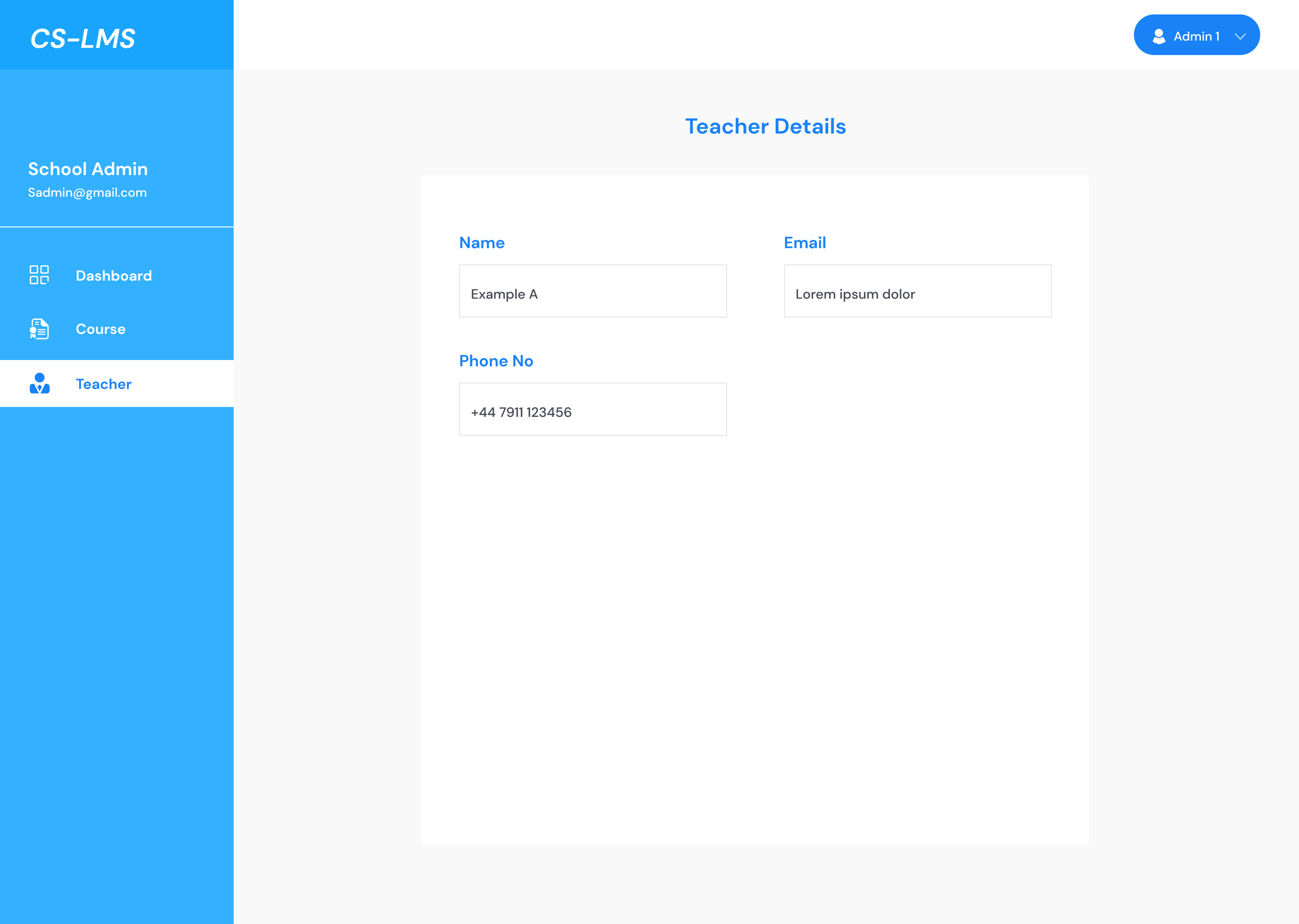 PDP - Teacher Page