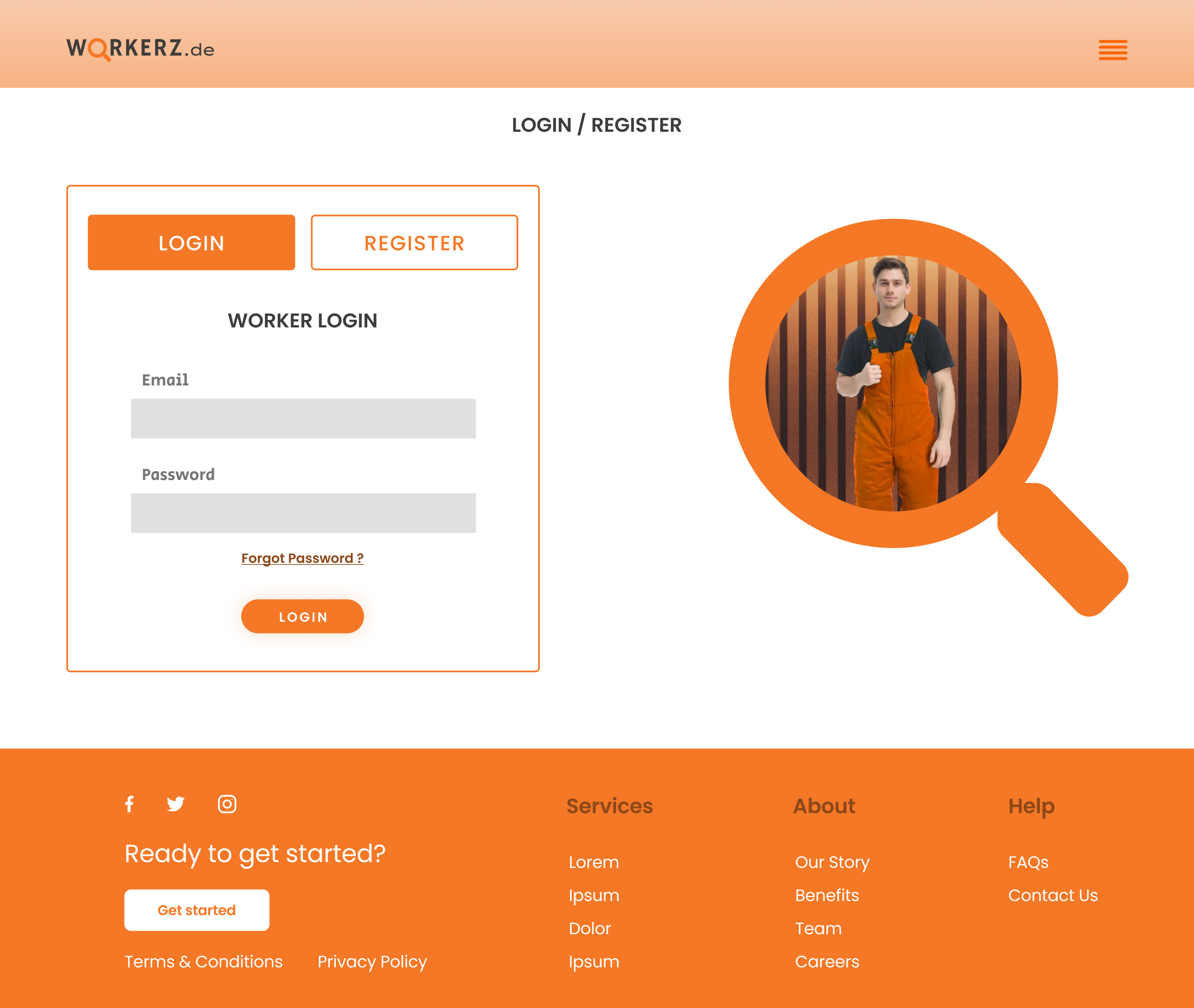 PDP - Login Page