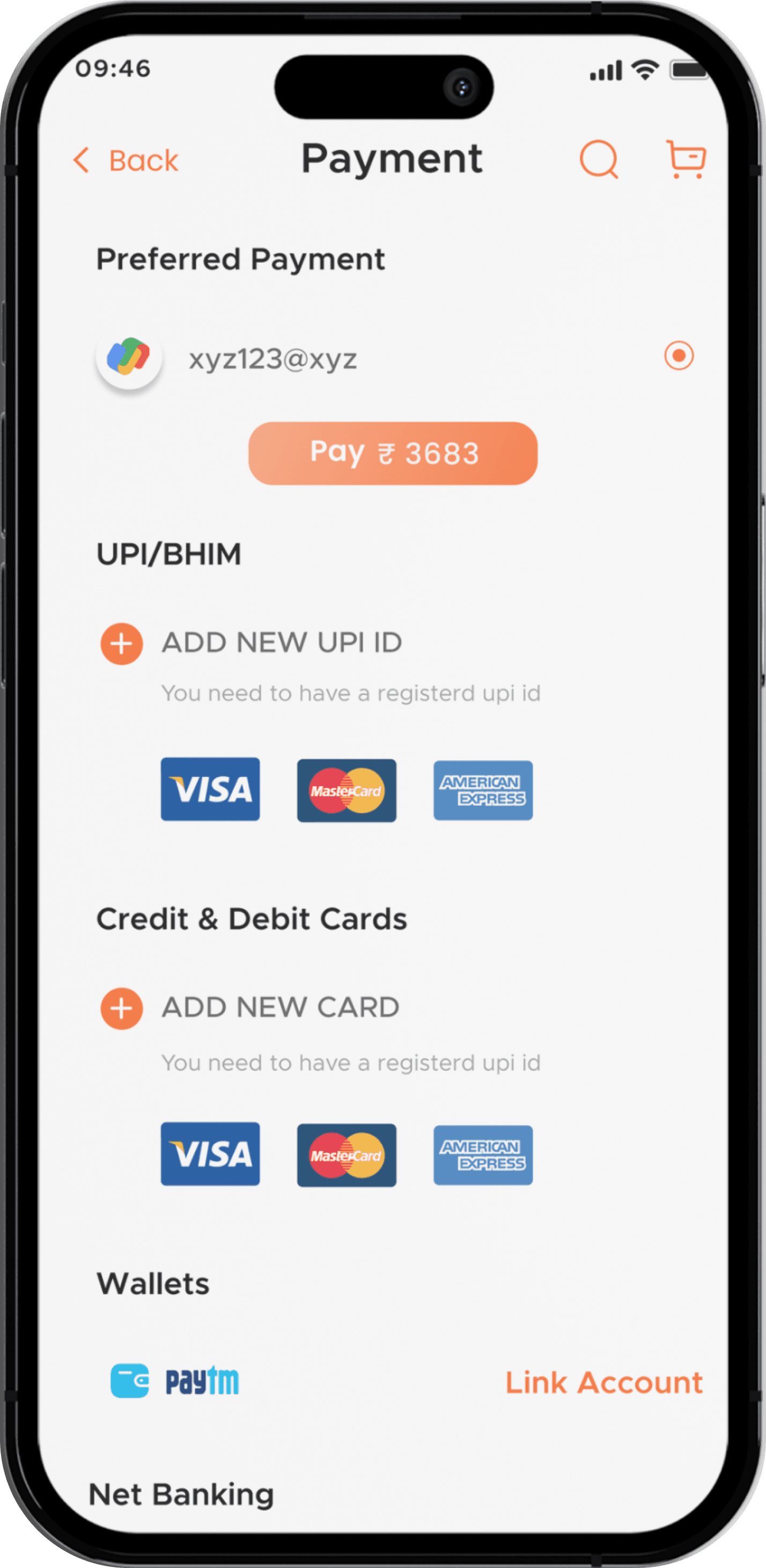 Title - Payment Screen