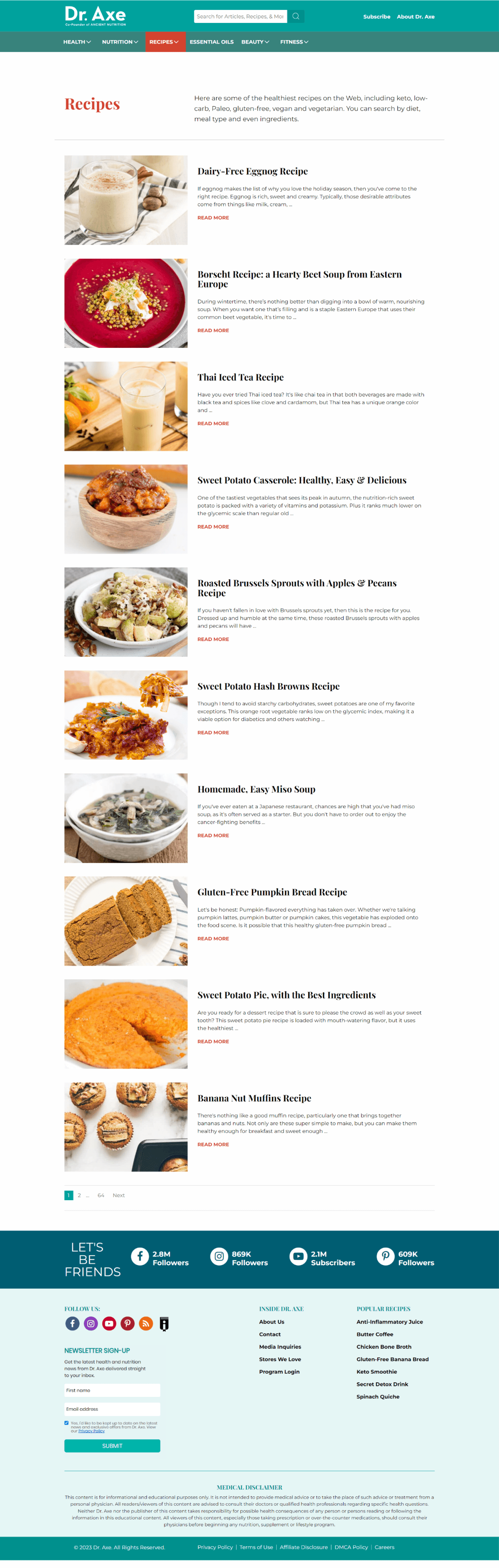 PDP - Recipe Page