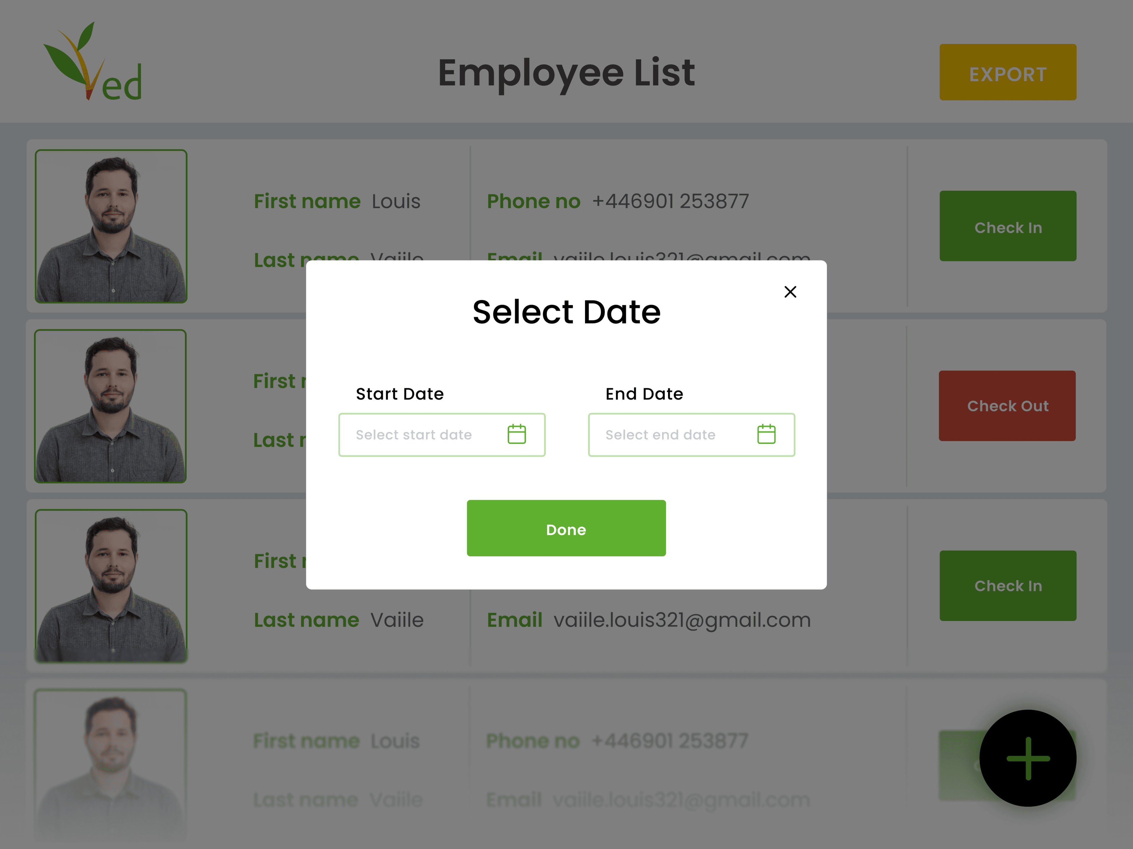 PDP - Select Date Page