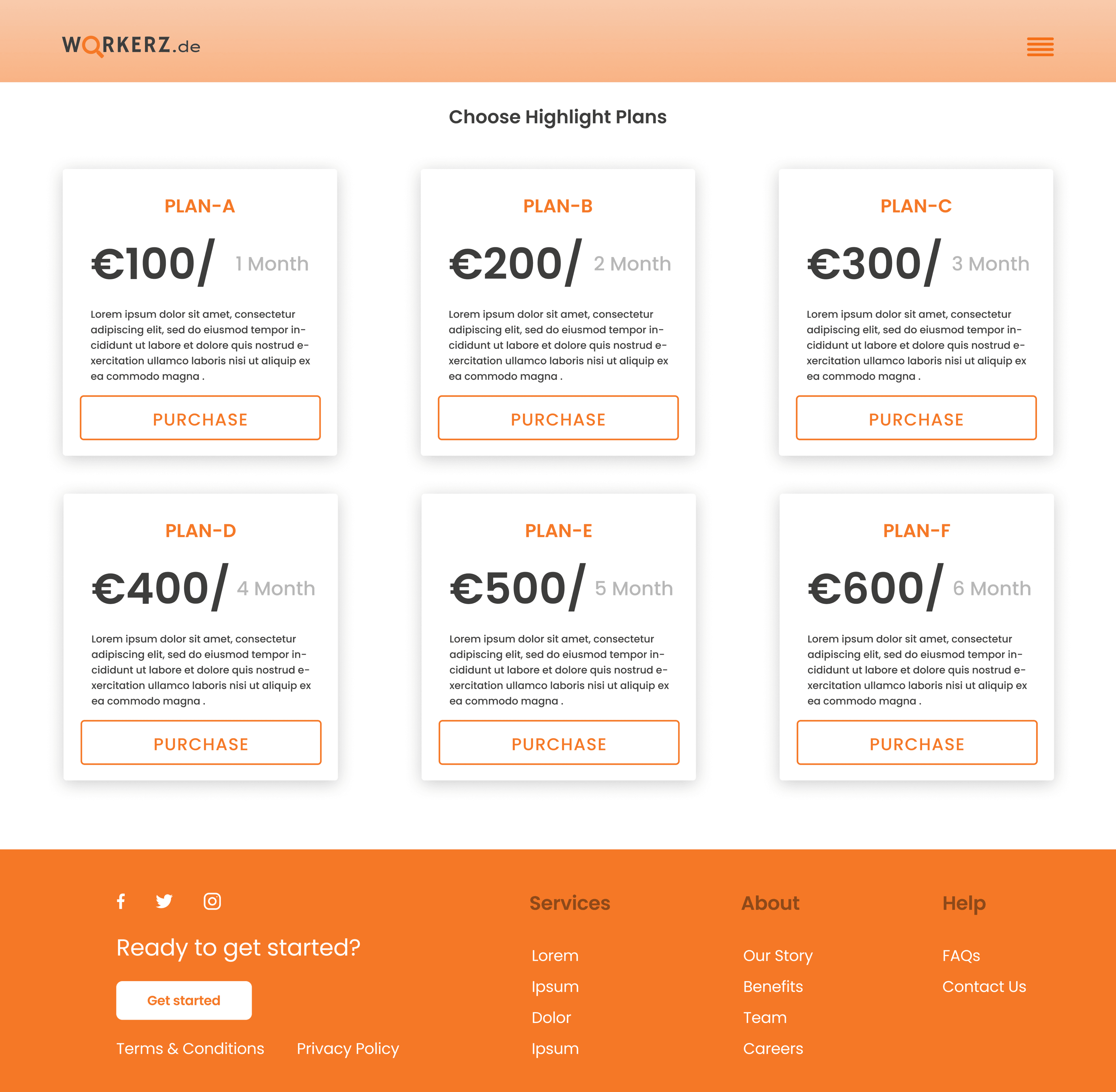 PDP - Purchase Page