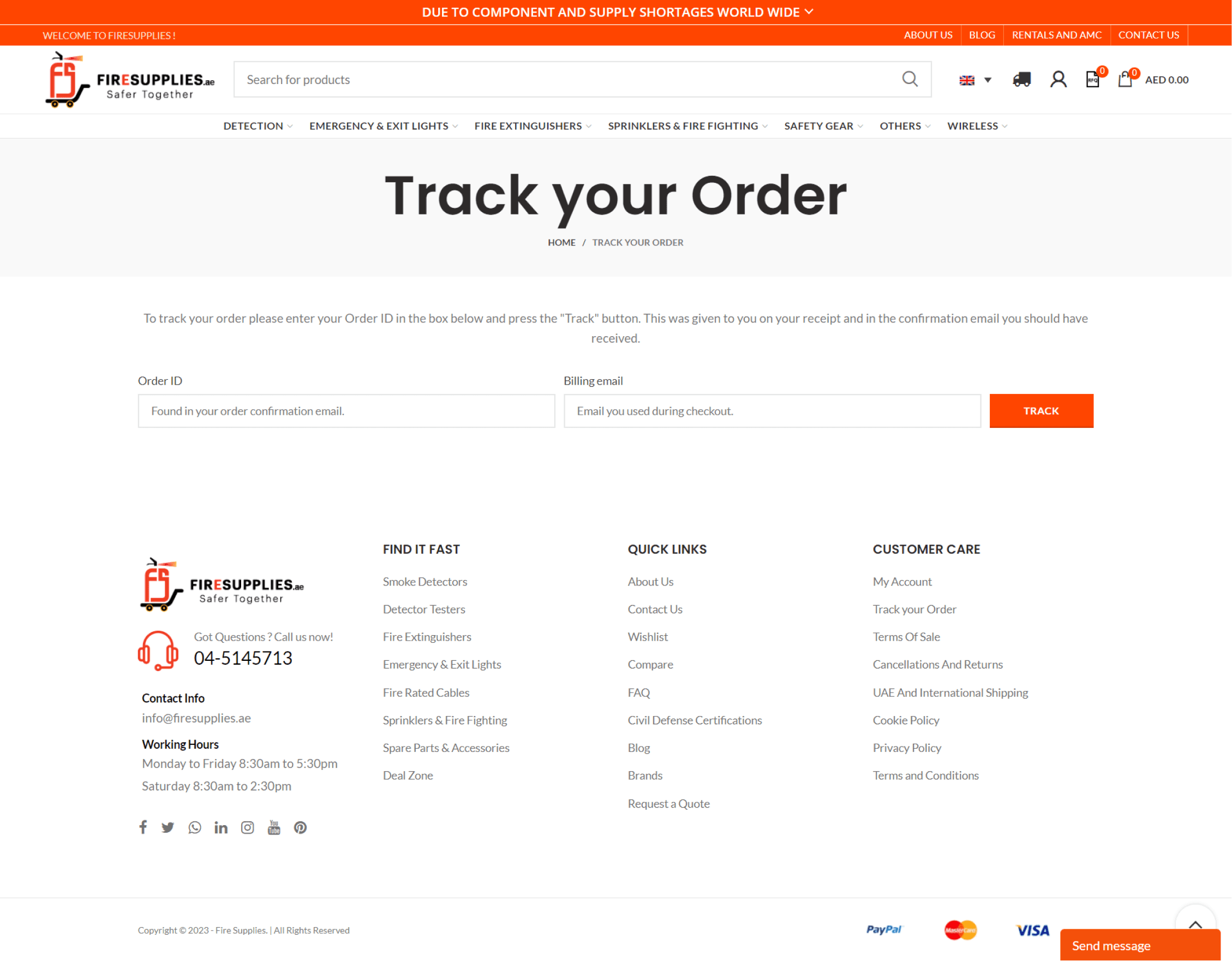 PDP - Track Your Order